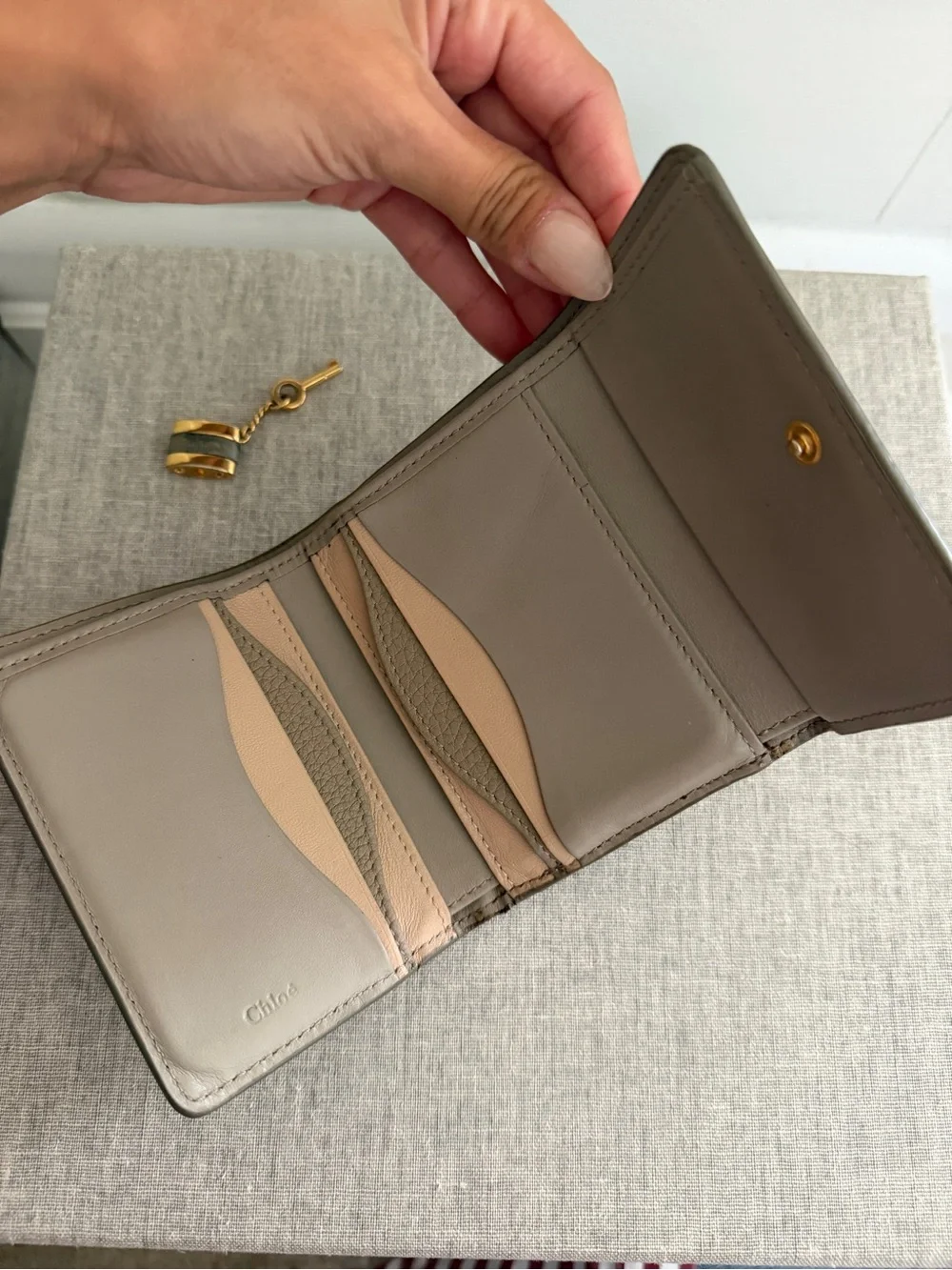 Chloe compact pebbled